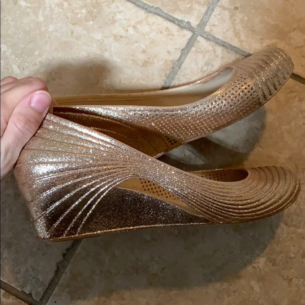 Glitter wedges